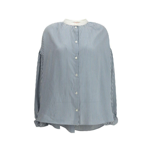 Kristina Ti Striped Shirt with wide sleeves KR-KCA0614TI0288VE6-IT38 | S