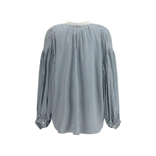 Kristina Ti Striped Shirt with wide sleeves KR-KCA0614TI0288VE6-IT38 | S
