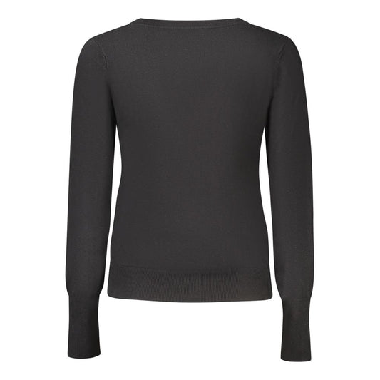 Guess Jeans Black Viscose Women Cardigan GU-39578-M