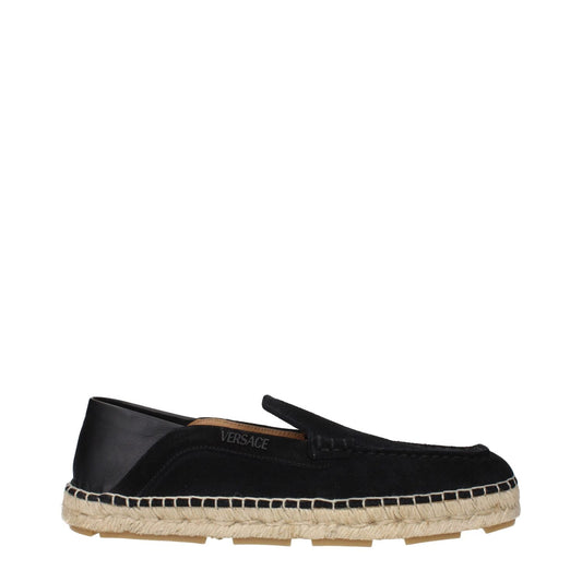 Versace Black Leather Espadrilles VE-15265255948553-EU41/US8