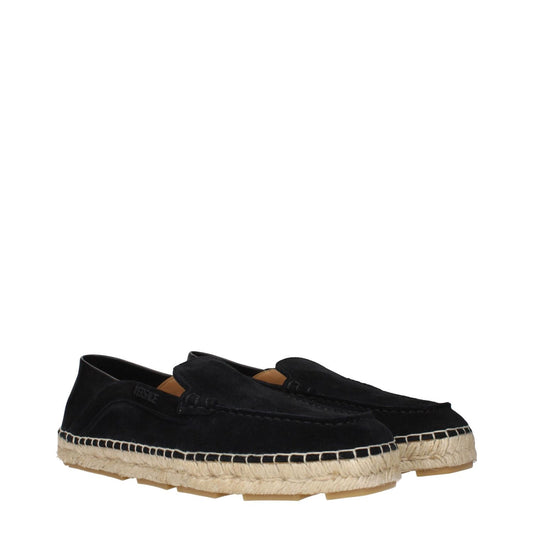 Versace Black Leather Espadrilles VE-15265255948553-EU41/US8