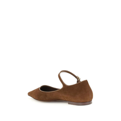 Dolce & Gabbana Brown Goatskin Ballet Flats