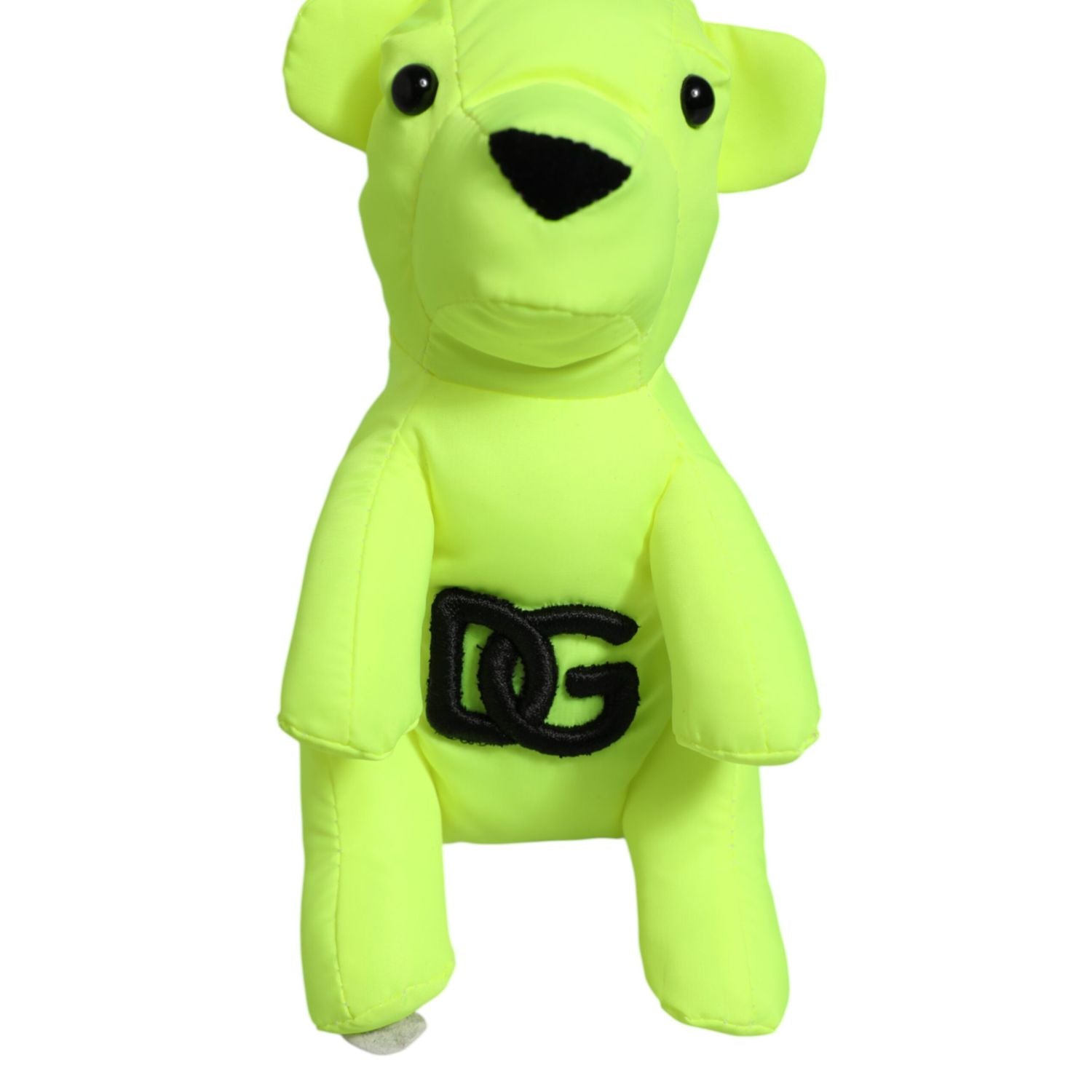 Dolce & Gabbana Neon Green Bear Embroidered Logo Men Keychain Clasp  Keyring