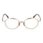 Max Mara Rose Gold Women Glasses Frame Round Metal Full-Rim