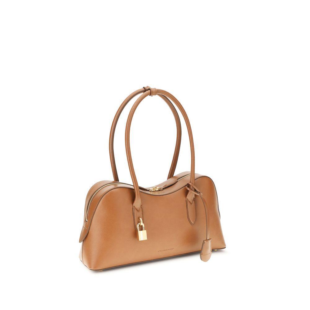 Front view with bag zipped and handles upright.