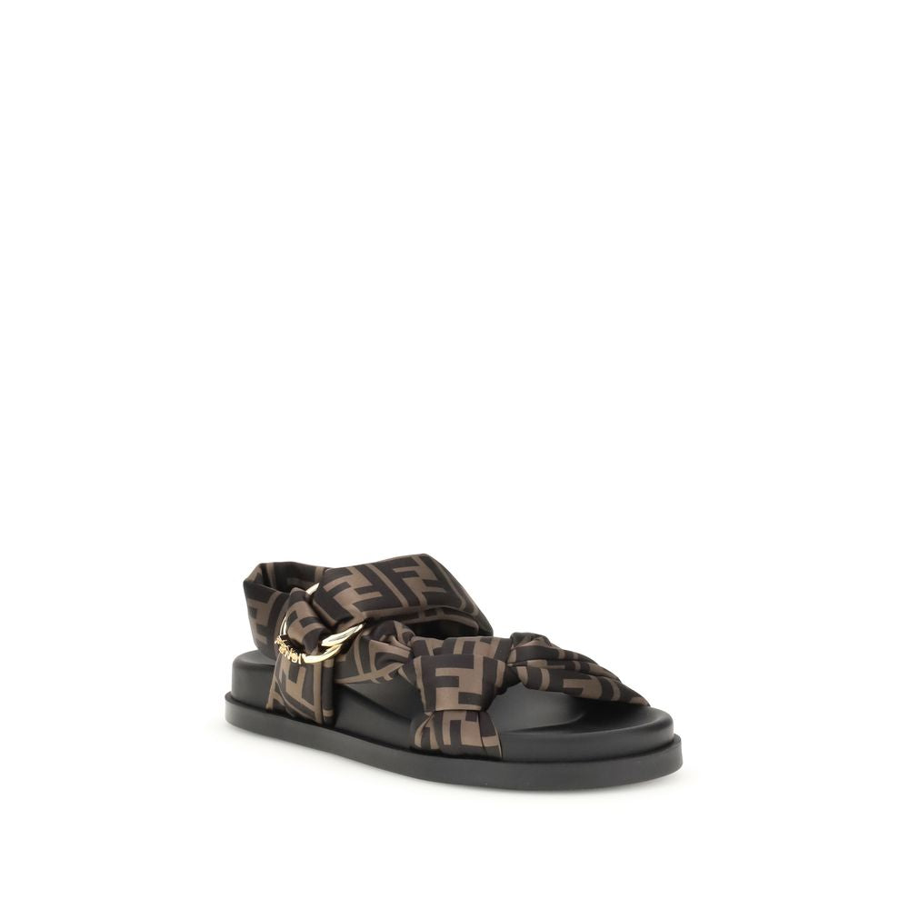 Fendi FF satin Sandals FE-8X8772AE7SF0R7V-EU38/US8