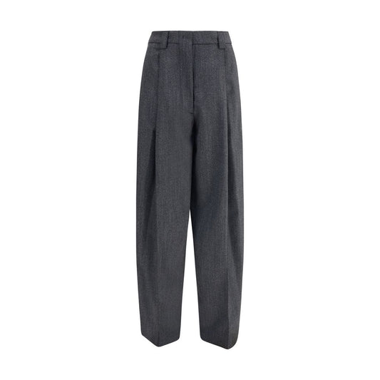 The Latest Gray Polyester Casual Pants