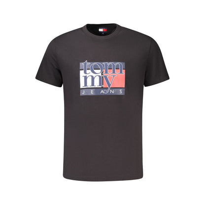 Tommy Hilfiger Black Cotton Men T-Shirt