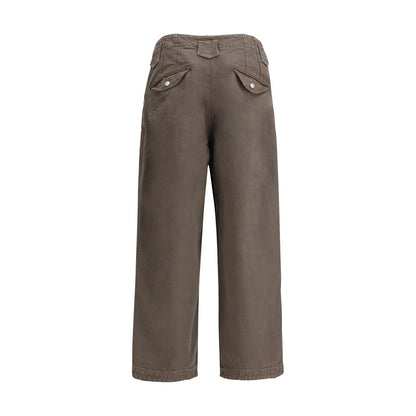 Kenzo Brown Cotton Casual Pants