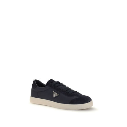 Prada Blue Leather Sneakers