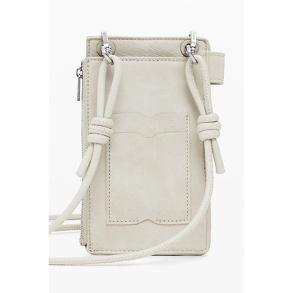 Desigual Beige Polyethylene Women Wallet with removable strap, zip closure, and external card pocket for versatile style and secure storage.