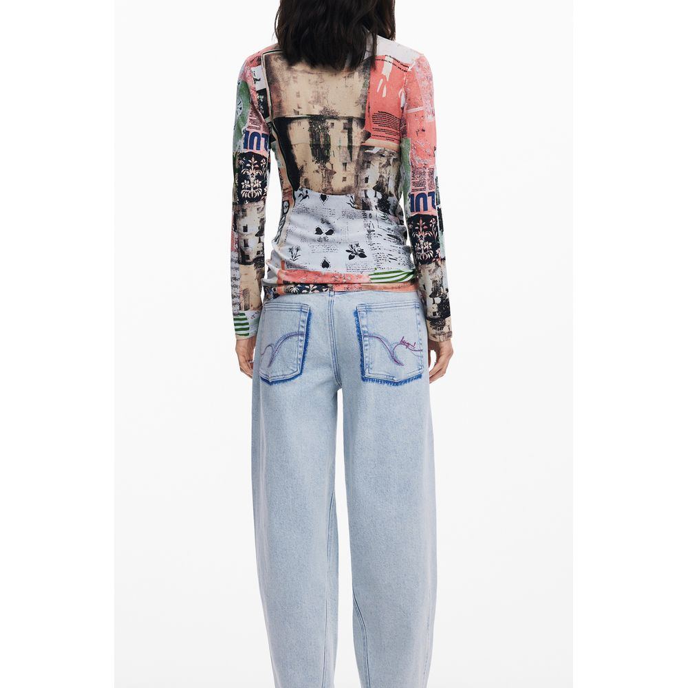 Desigual Pink Viscose Women Sweater