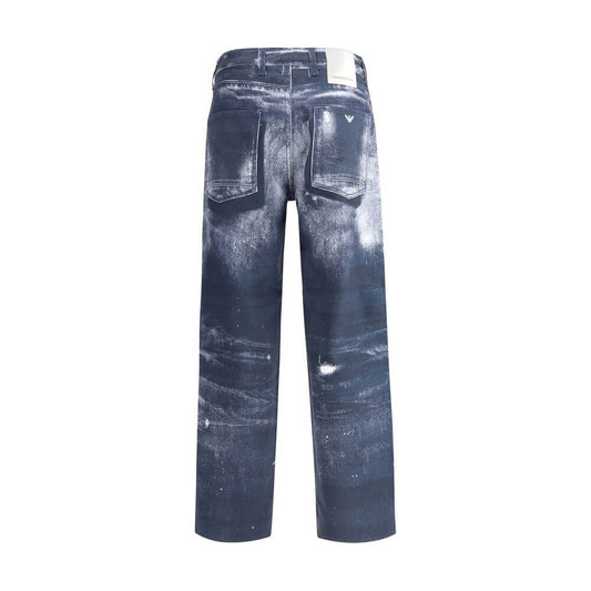 Emporio Armani Denim print Pants EM-EM001230AF19317FB314-W29