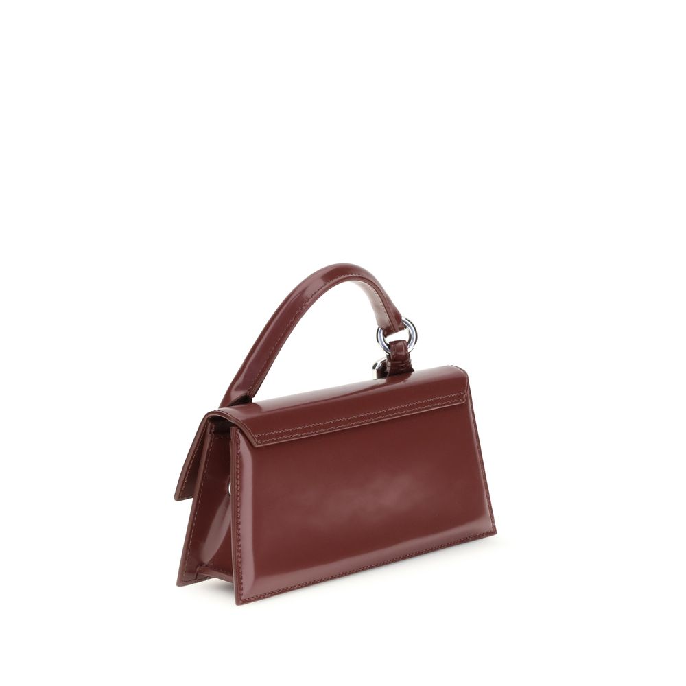 Front view with bag zipped and handles upright.