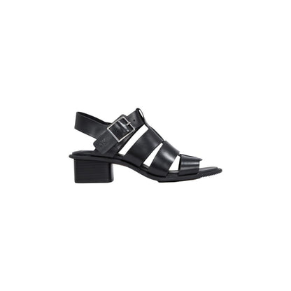 Calvin Klein Jeans Black Polyester Flat Sandals
