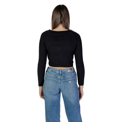 Jacqueline De Yong Black Marabou Sweatshirt