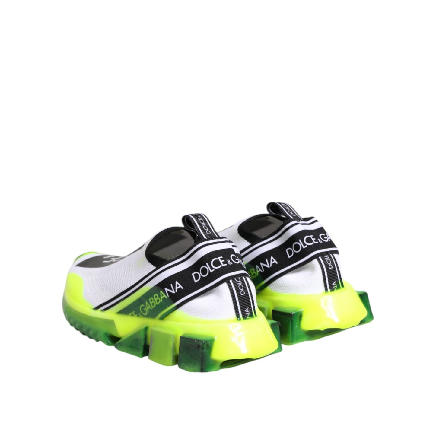 Dolce & Gabbana Black White Slip On Sorrento Sneakers Shoes