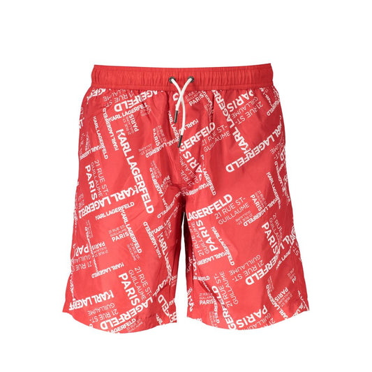 Karl Lagerfeld Red Polyester Swimwear