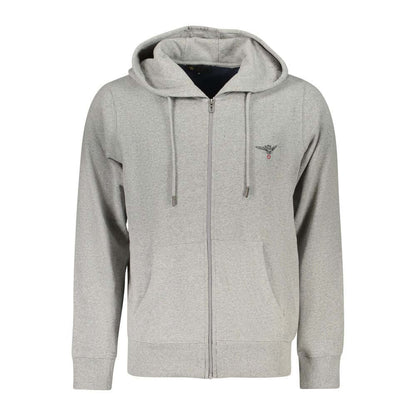 Accademia Militare Gray Cotton Men Hoodie