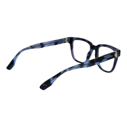 Trussardi Blue Acetate Glasses (Frames) for men with full-rim square design, blue color, acetate material, and demo lenses.