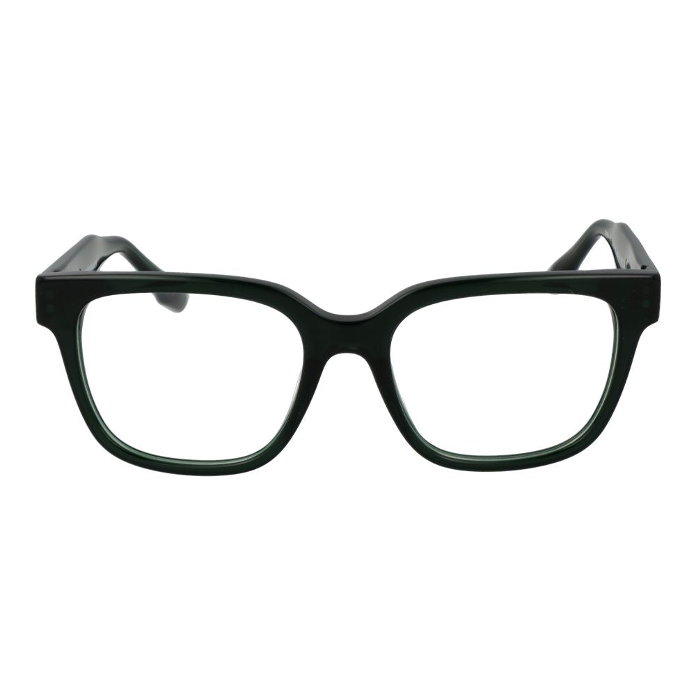 Trussardi Green Acetate Glasses (Frames) for men, full-rim with square design, 52-18-145 size, demo lenses, in stylish green color.