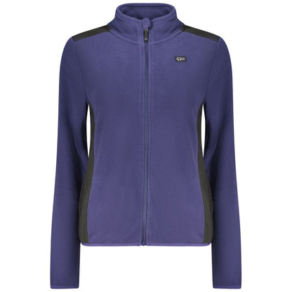 Norway 1963 Blue Polyester Sweatshirt with long sleeves, contrasting details, and zip closure