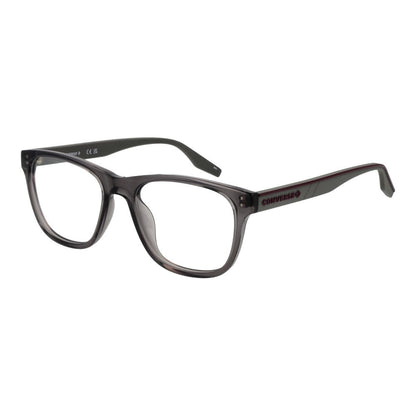 Converse Gray Acetate Glasses (Frames) for Men, full-rim square design, grey frame, demo lenses, 53-18-145 size.
