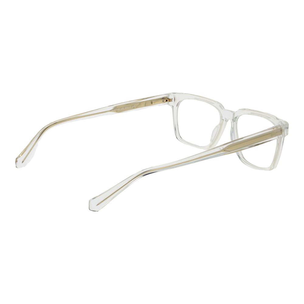 Guess Transparent Acetate Glasses (Frames), full-rim rectangle style with spring hinge, for men, includes branded case.