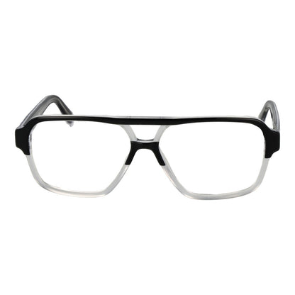 Guess Black Acetate Glasses (Frames) for men, full-rim aviator style, with branded case included. Durable acetate material with plastic demo lenses.