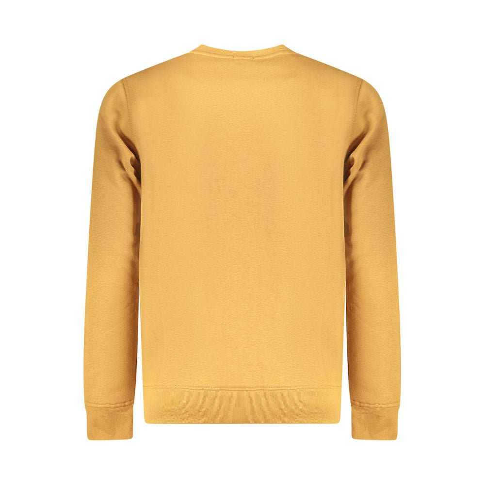 Rifle Brown Cotton Men Sweater, back view of a stylish pullover with embossed logo, ideal for a trendy and luxe wardrobe. Shop luxury fashion.