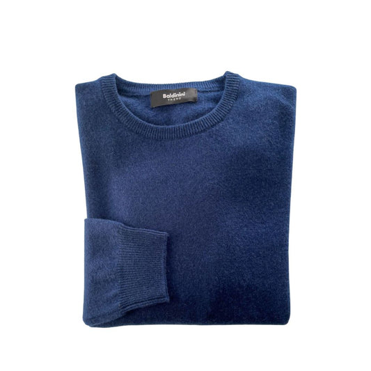 Baldinini Trend Blue Cashmere Men Sweater