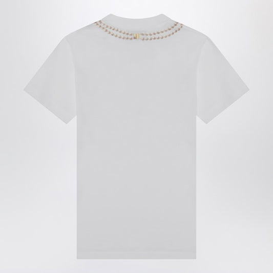 white Moschino Breakfast T-shirt LDin,Spring - Summer 2025,Women,Women > Clothing,Women > Clothing > Topwear,Yes Eu A07030541/Q_MOSCH-1001_323