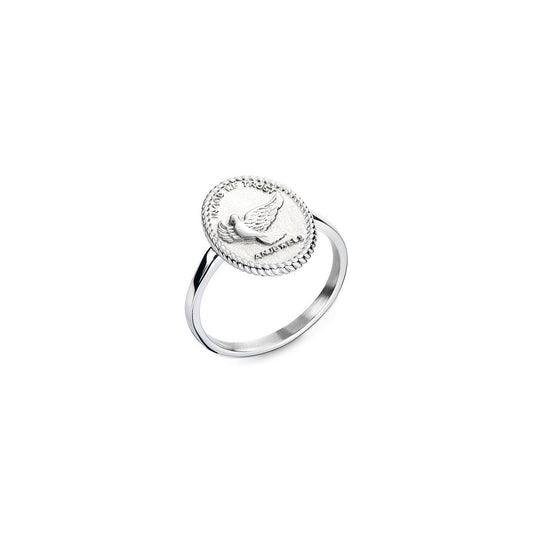 AN JEWELS JEWELRY Mod. AAC.R01S-8 elegant silver ring with engraved design