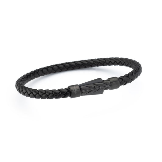 AN JEWELS JEWELRY Mod. AA.P256SBKK.M black braided bracelet