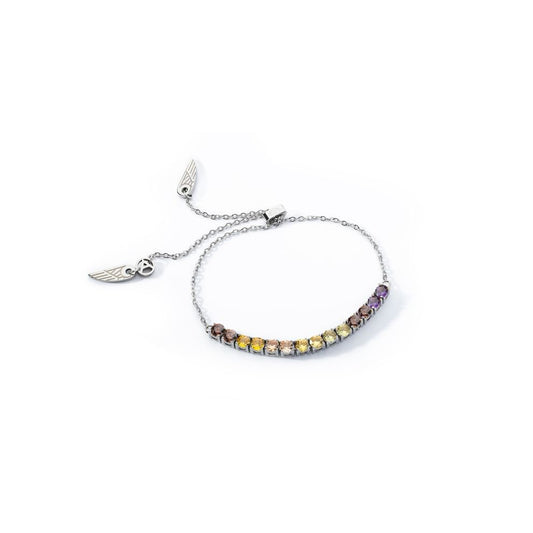 AN JEWELS JEWELRY Mod. AL.BLOY1YF bracelet with multicolored crystals and wing charms