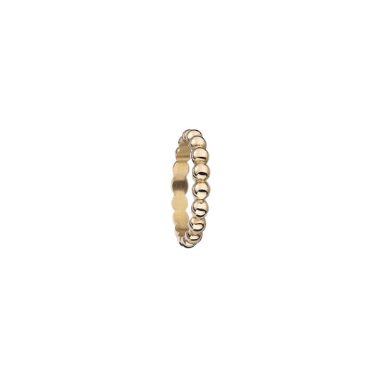 AN JEWELS JEWELRY Mod. AR.R1NS07Y-8 elegant gold ring with polished bead design