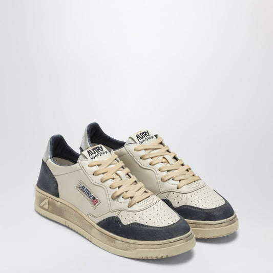 AUTRY Medalist Low Super Vintage Sneakers in blue/silver LDin,Men,Men > Shoes,Men > Shoes > Sneakers,Spring - Summer 2025,Yes Eu AVLMLS07/Q_AUTRY-LS07_600