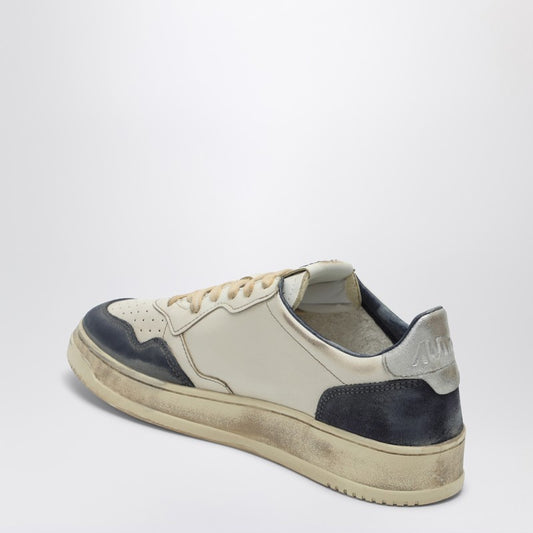 AUTRY Medalist Low Super Vintage Sneakers in blue/silver LDin,Men,Men > Shoes,Men > Shoes > Sneakers,Spring - Summer 2025,Yes Eu AVLMLS07/Q_AUTRY-LS07_600