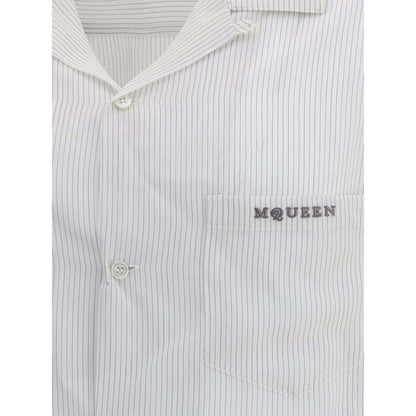 Alexander McQueen White Viscose Pattern Shirt