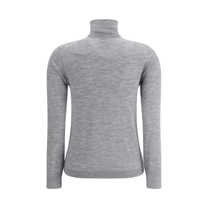 Allude Gray Cashmere Turtleneck