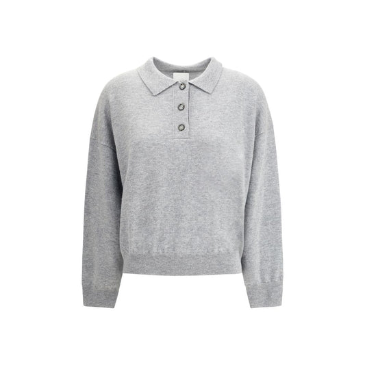 Allude Gray Fleece Wool Sweatshirt