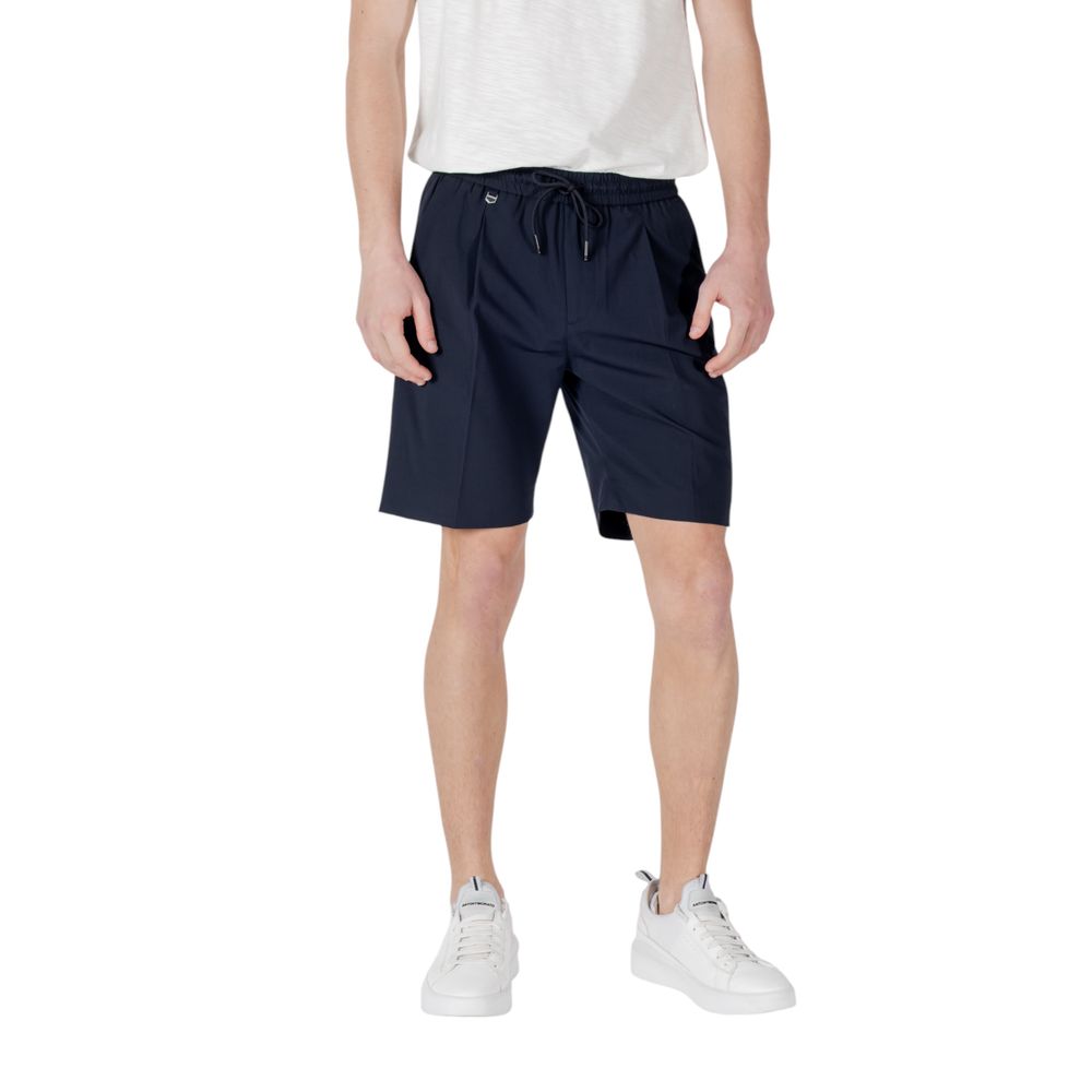Antony Morato Blue Polyester Bermuda Shorts, regular fit for men, ideal for summer wear.