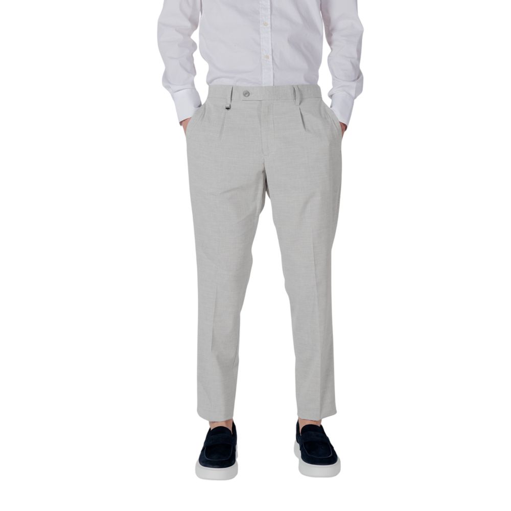 Antony Morato Gray Polyester Dress Pants
