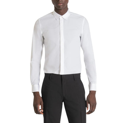 Antony Morato White Cotton Dress Shirt