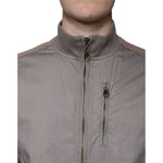 Armani Jeans Brown Cotton Full Zip Bomber Logo Jacket JKT4078-48