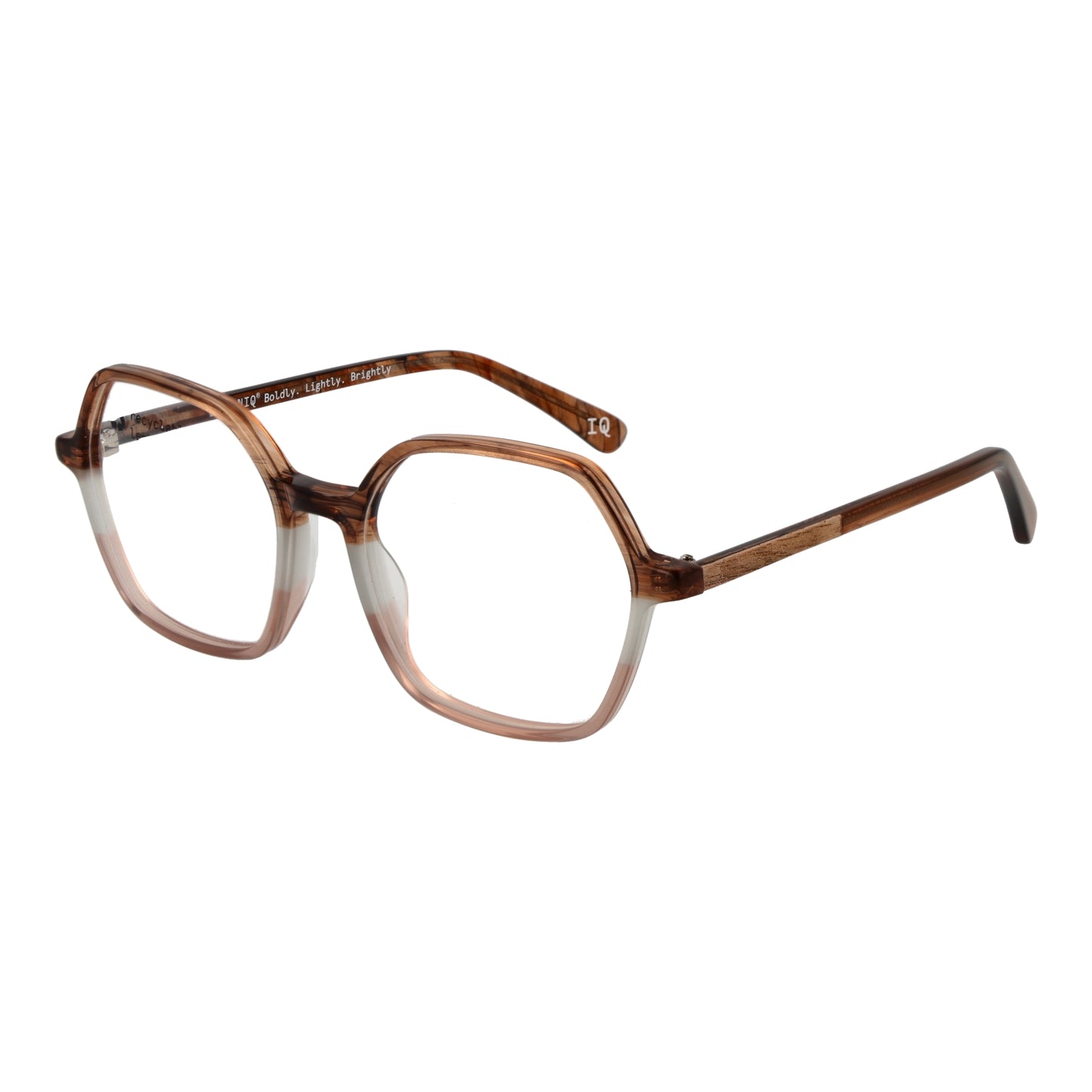 BOTANIQ MOD. BIO-1036 51103 lady's glasses with square frame design in brown color.