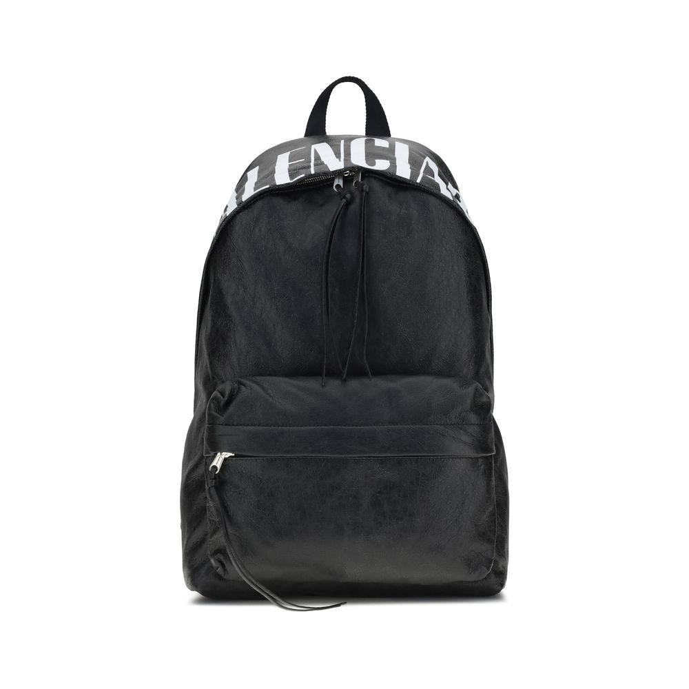 Balenciaga Black Lamb Ovis Aries Aries Backpack