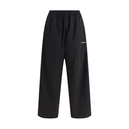 Balenciaga Black Polyester Casual Pants