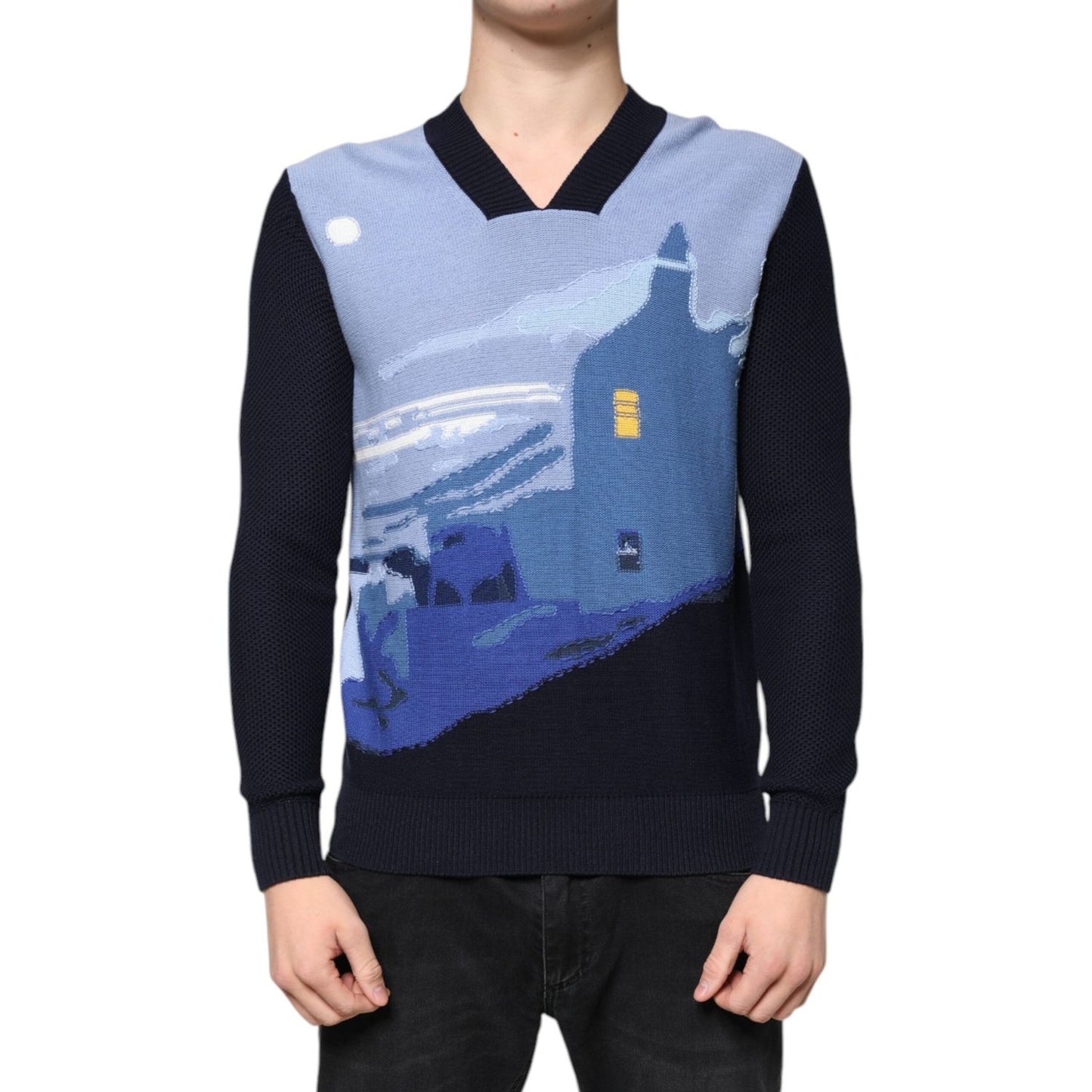 Ballantyne Multicolor Long Sleeves V-neck Pullover Sweater TSH86986-48