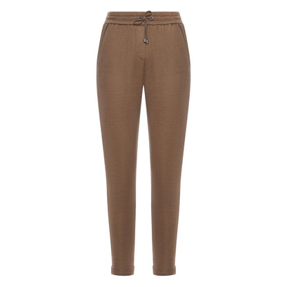 Brunello Cucinelli Cotton And Silk Blend Trousers Trousers